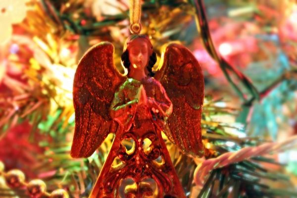 Angel Ornament in a Christmas Tree 2