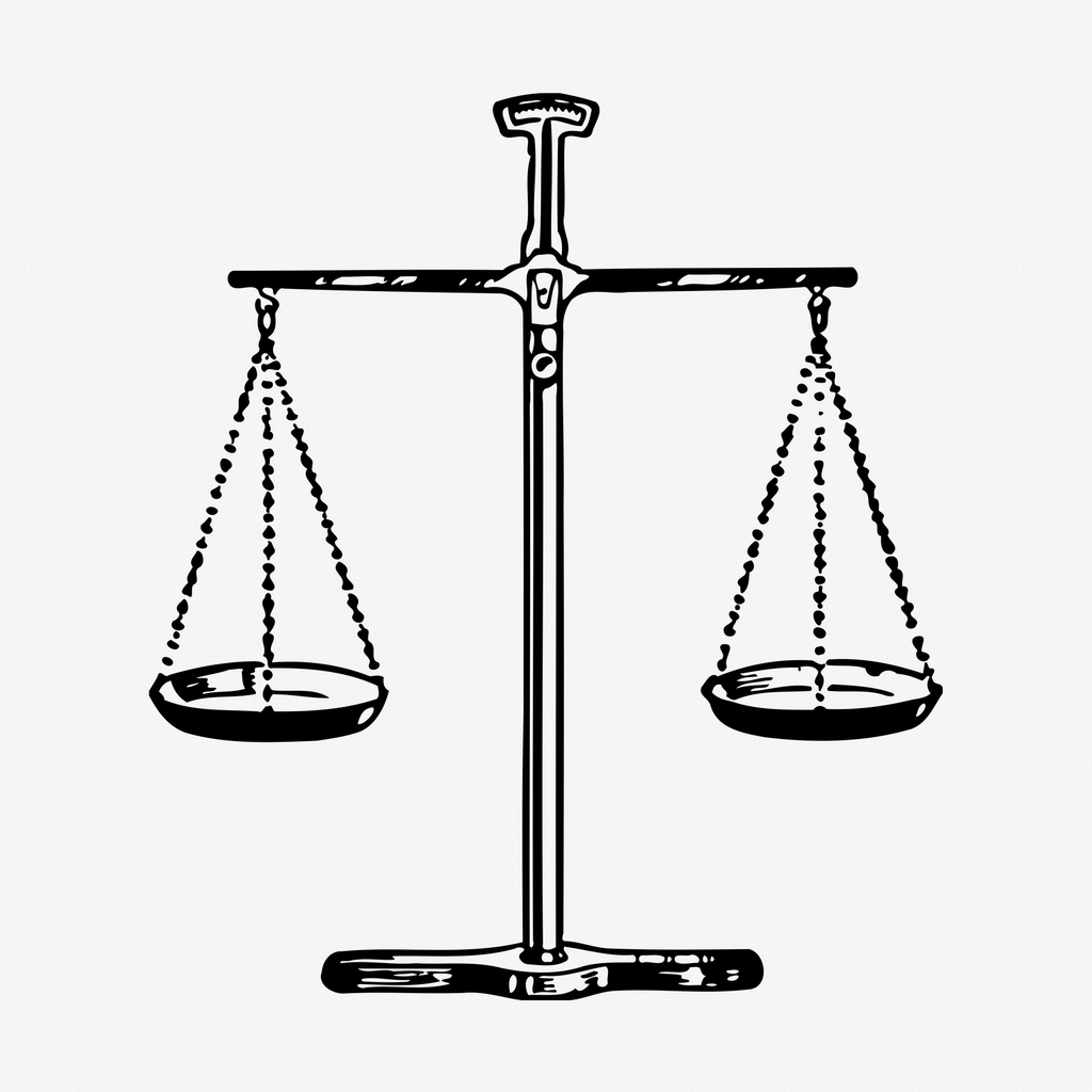Antique scale hand drawn illustration