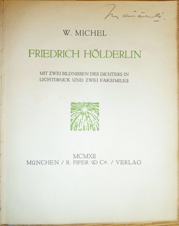 Autograph in pencil of Max O. Mauderli (1906-1974)