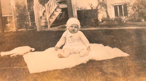 Baby in a bonnet