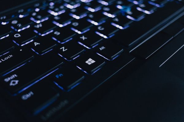Backlit computer keyboard