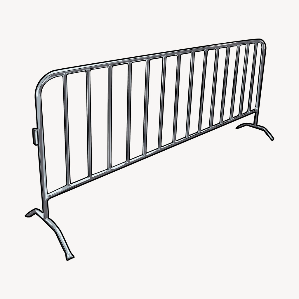 Barrier collage element clipart, drawing