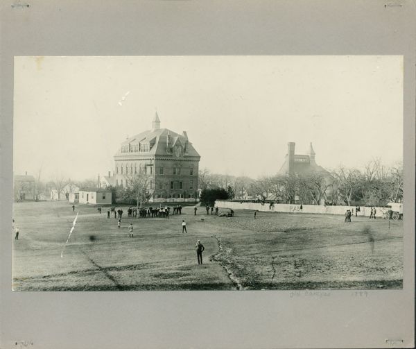 Baseball Game at the old campus of Phillips Academy, 1889