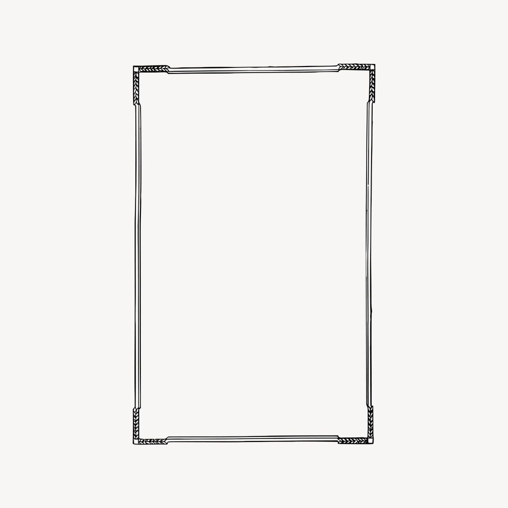 Basic frame clipart, drawing illustration