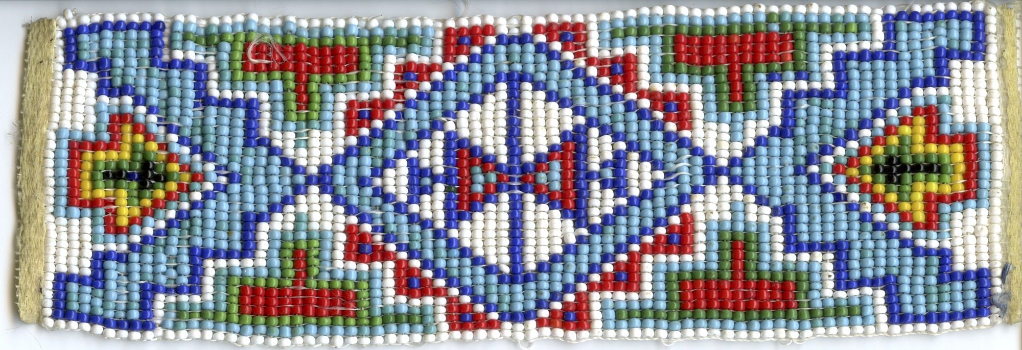 Beaded Strap with Geometric Shapes