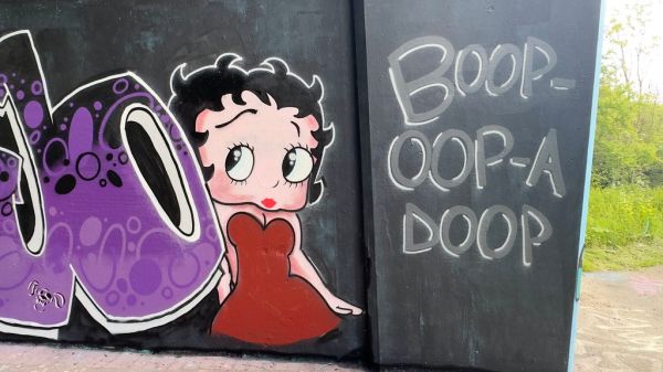 Betty Boop Graffiti Under The M20 Art Gallery