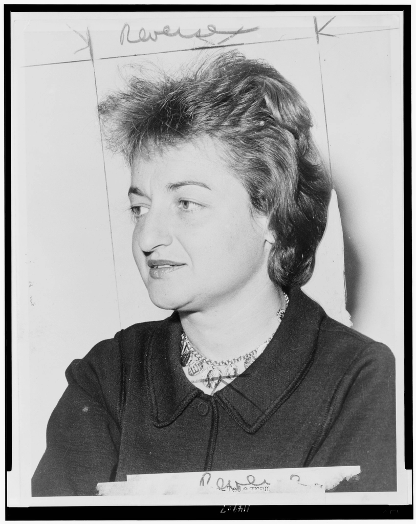 Betty Friedan, head-and-shoulders portrait, facing
