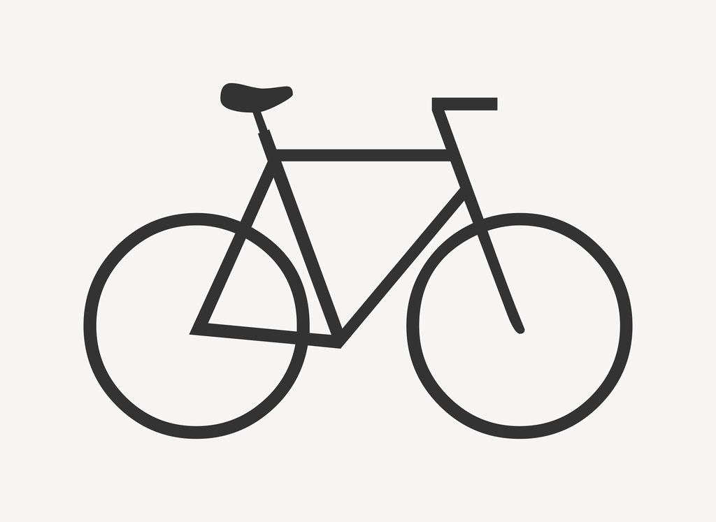 Bicycle line art clip art