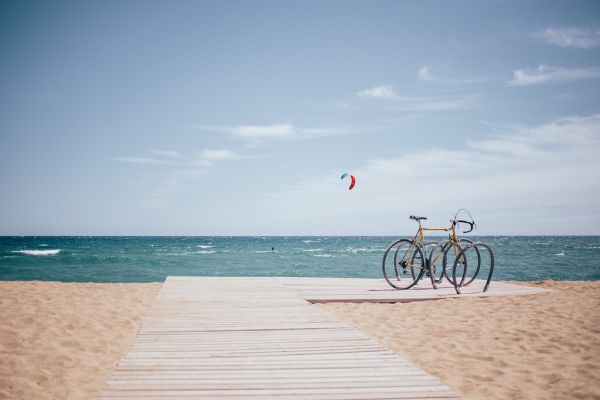 Bike Parked at beach