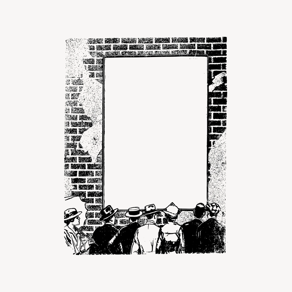 Billboard frame clipart, drawing illustration