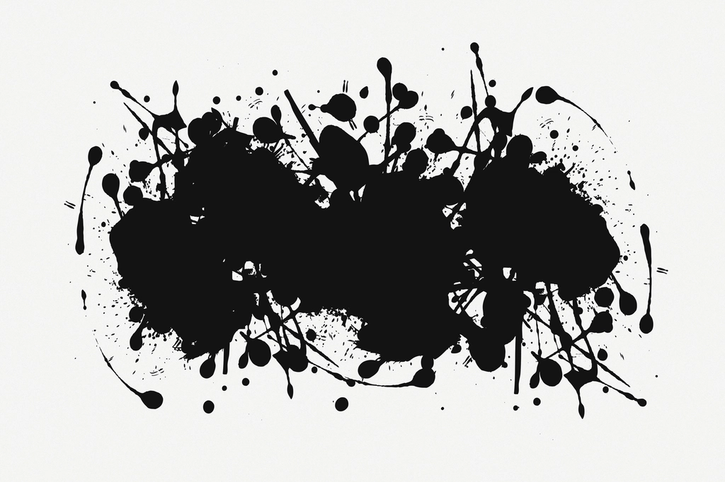 Black abstract art background psd