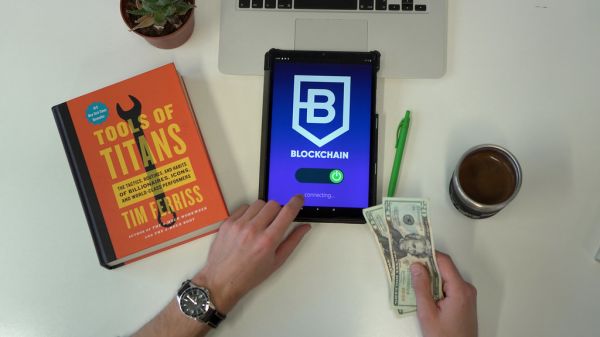 Blockchain application on a tablet