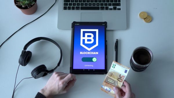 Blockchain application on a tablet