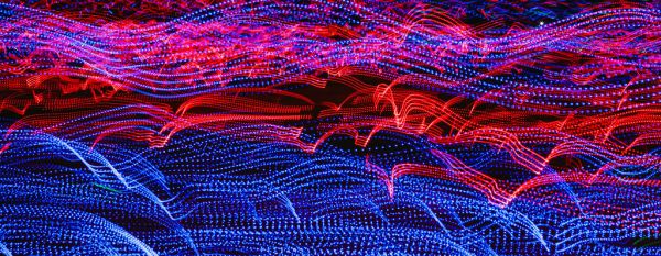 Blue and Red Lights Background Texture