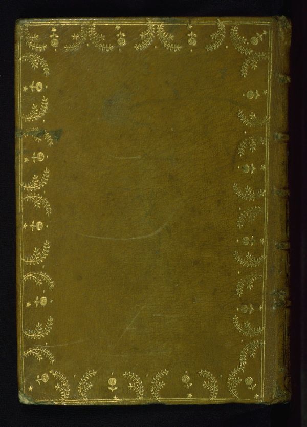 Book of Hours, Binding, Walters Manuscript W.99, fol. Lower board outside