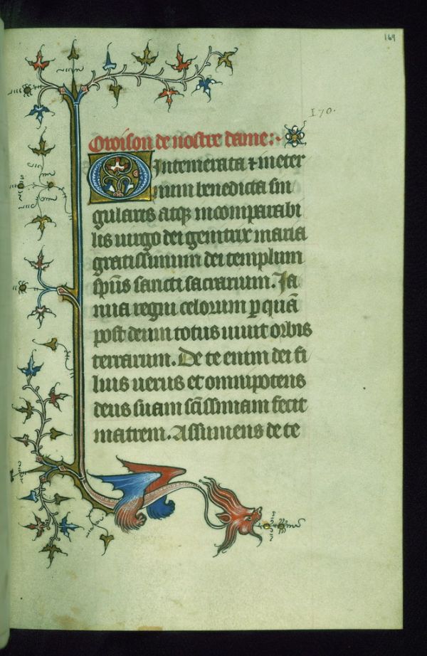 Book of Hours, Marginalia, Walters Manuscript W.99, fol. 169r
