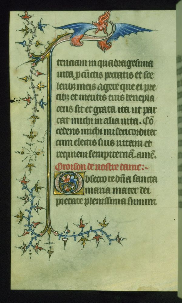 Book of Hours, Marginalia, Walters Manuscript W.99, fol. 173v