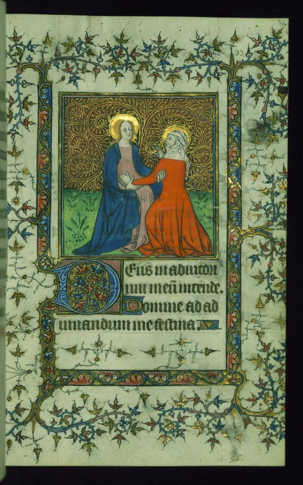 Book of Hours, Marginalia, Walters Manuscript W.99, fol. 32r