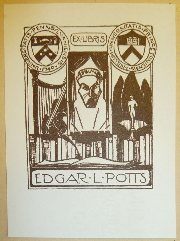 Bookplate of Edgar L. Potts