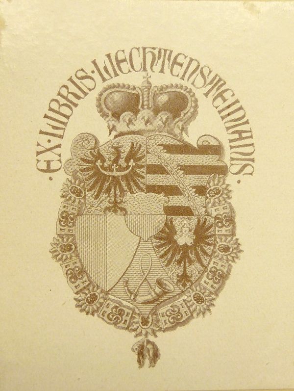 Bookplate of the Princes of Liechtenstein