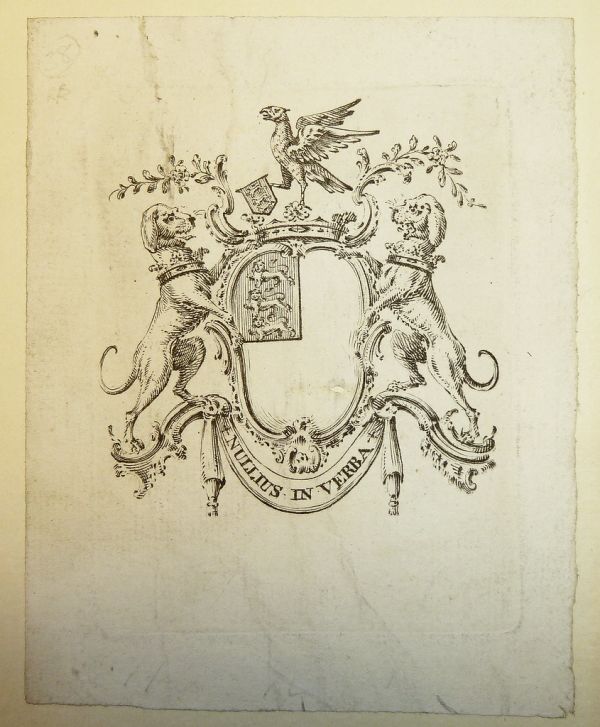 Bookplate of the Royal Society (Great Britain)