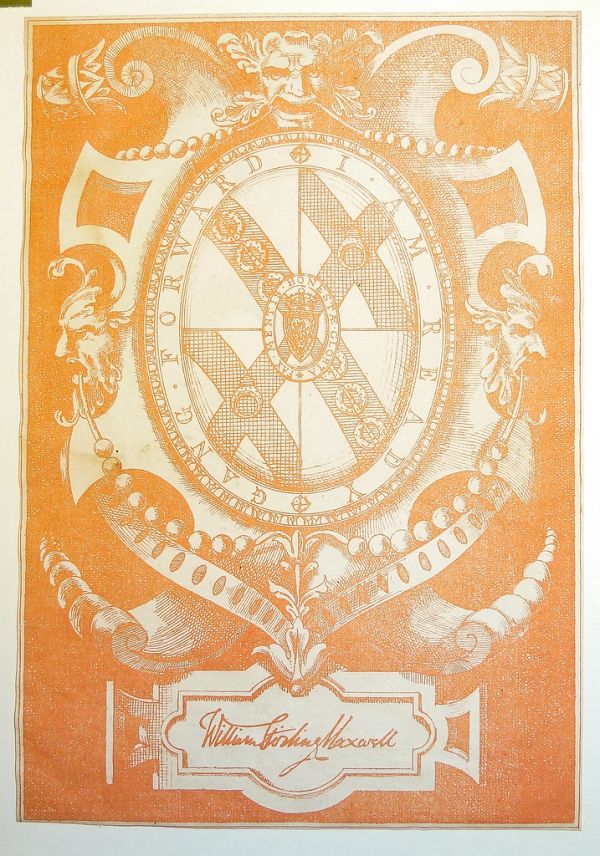 Bookplate of William Stirling Maxwell (1818-1878)