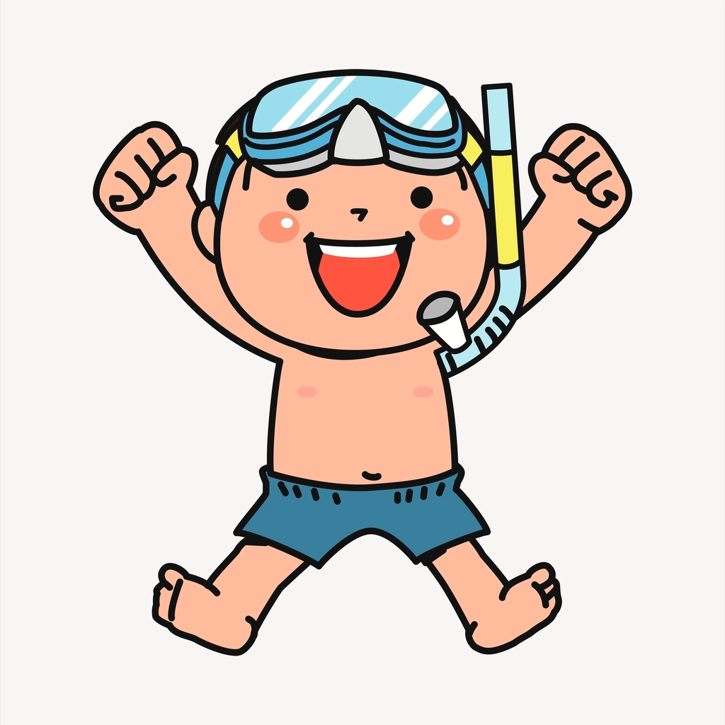 Boy clipart, cartoon character illustration