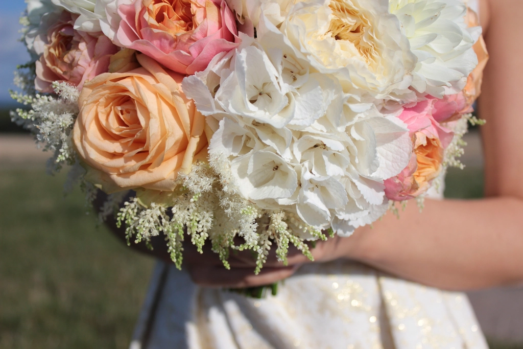 Bridal bouquet background