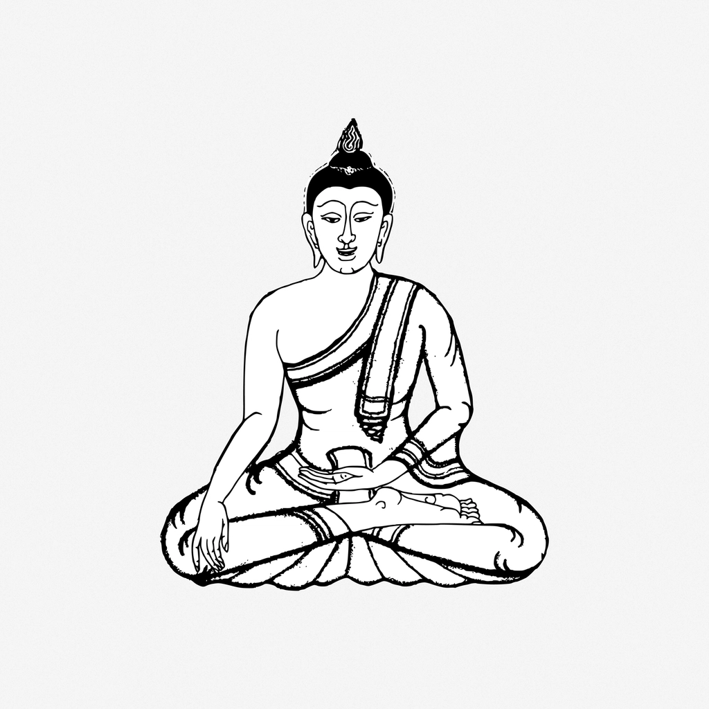 Buddha clipart, illustration