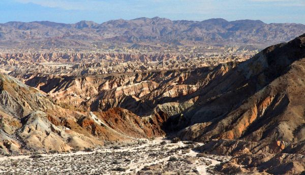CA - CARRIZO BADLANDS OVERLOOK CAMPSITE (1-8-2017) anza-borrego state park, san diego co, ca -24 watercolor