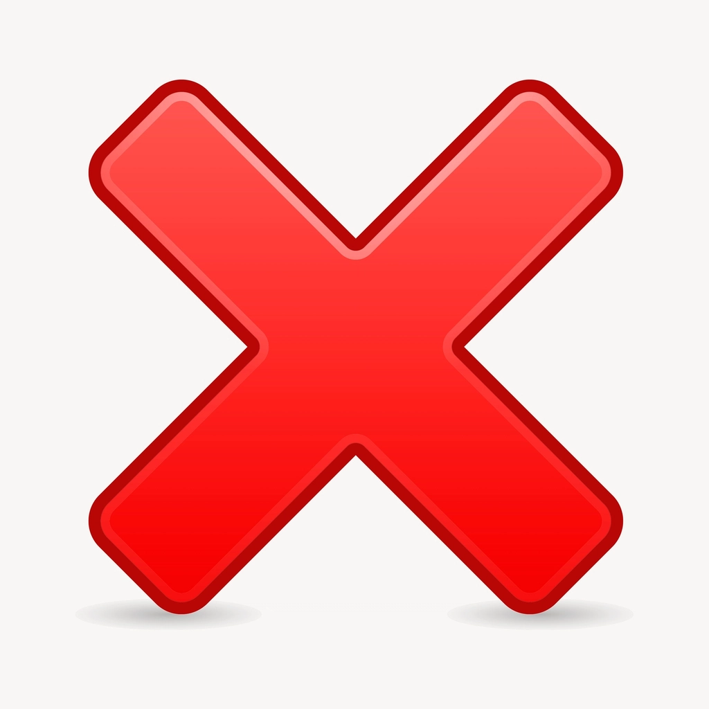 Cancel icon illustration