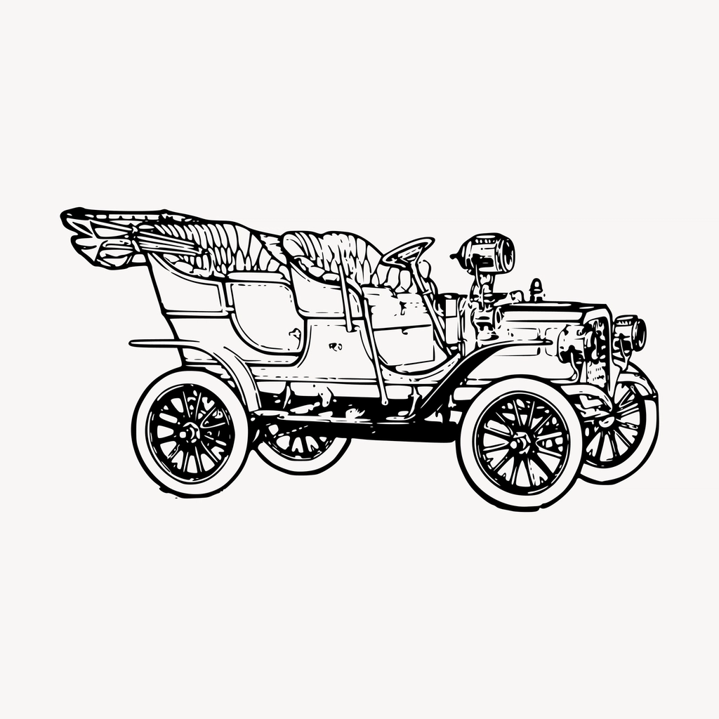 Car hand drawn clipart, Ford