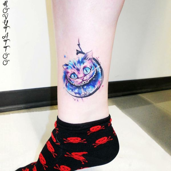 #cheshirecat #watercolortattoo #watercolor #stregatto #stregattotattoo #eternalink #colorstattoo #colors #girltattoo #tattoo #handmadetattoostudio #Carpi #acquerelli #wao #art #ink #cat #cattatoo #gat...