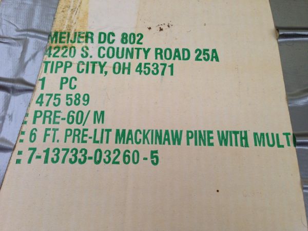 Christmas tree box