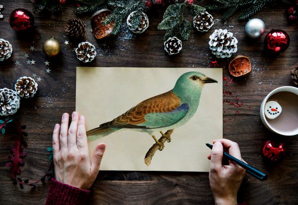 Christmas wishing card