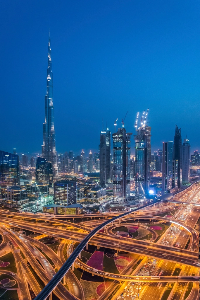 City Skyline Night Time