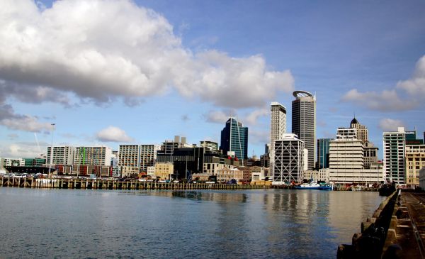 City skyline with Auckland NZ