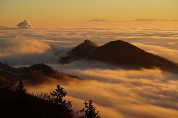 Cloudy mountains, Austria