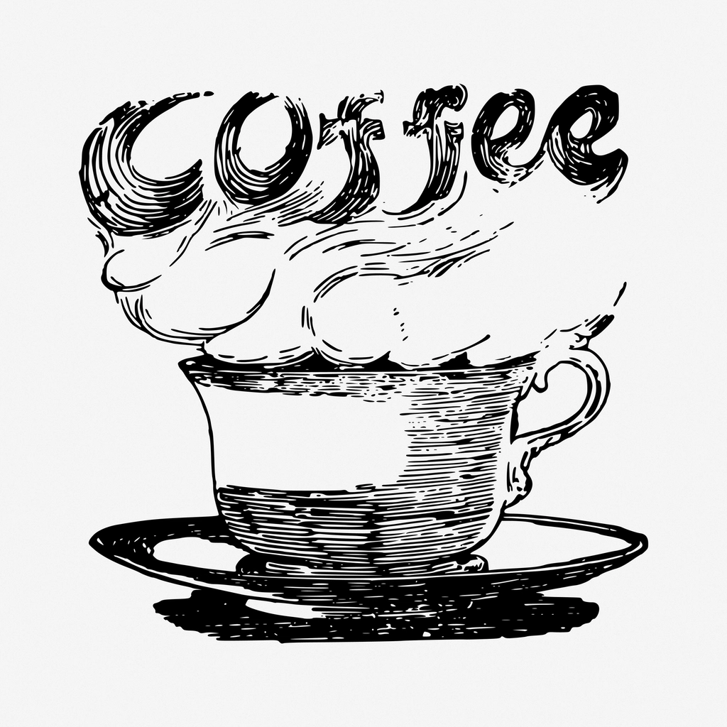 Coffee cup hand drawn illustration