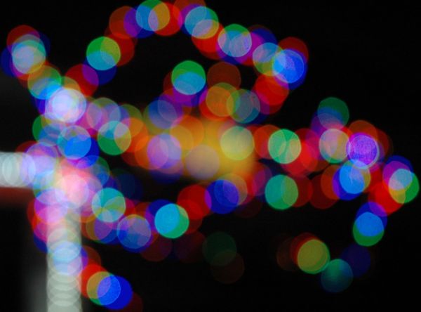 Color - Lights! bokeh at night, Seattle, Washington, USA