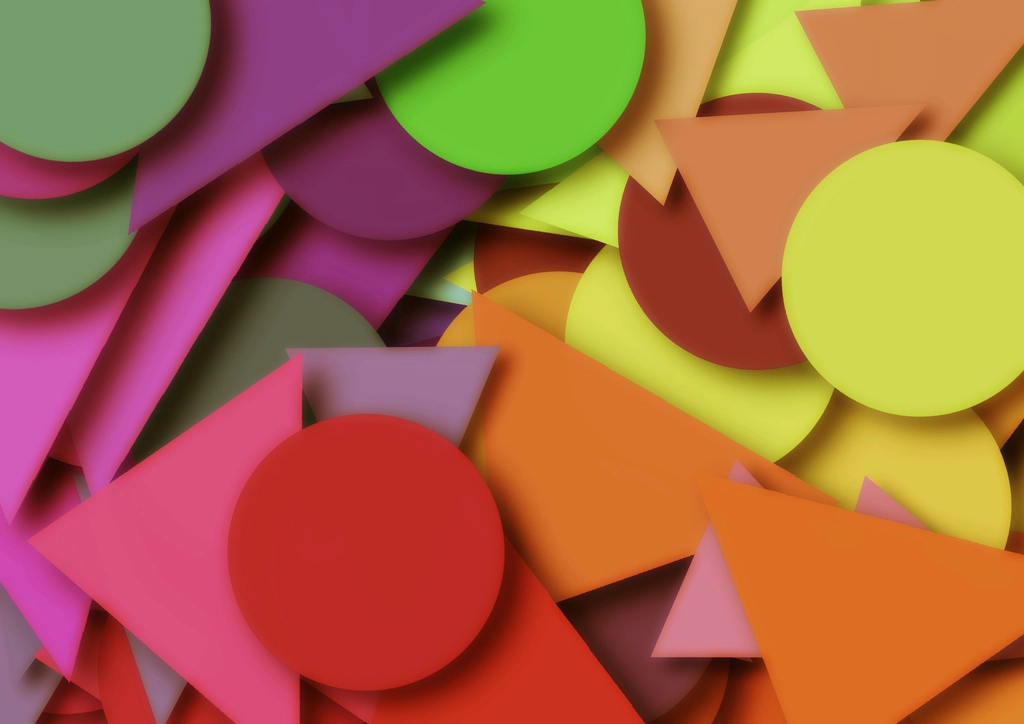 Colorful geometrical shapes