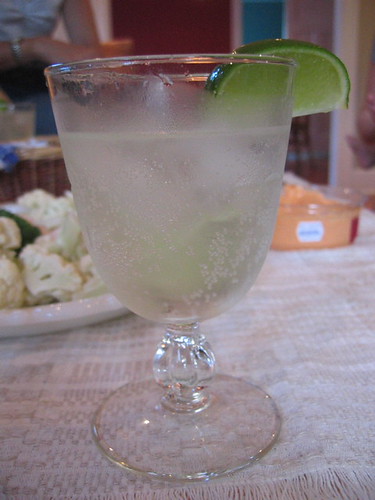 Cool food and drink at John, Rebecca and Lisa's place celebrating their beautiful new dining and living room