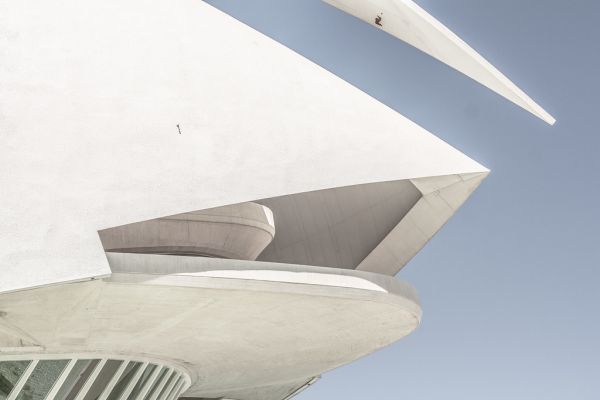 Corner of White Architectural Building