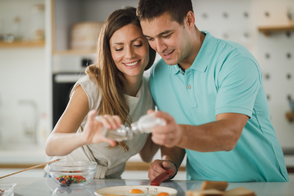 Couple Cooking