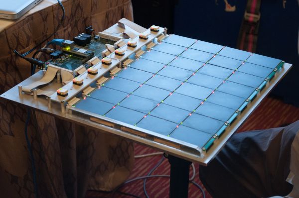 David Wessell's SLABS musical instrument prototype at 2012 Par Lab Summer Retreat