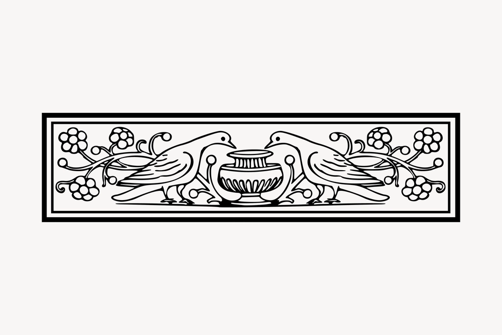 Decorative divider clipart, drawing illustration