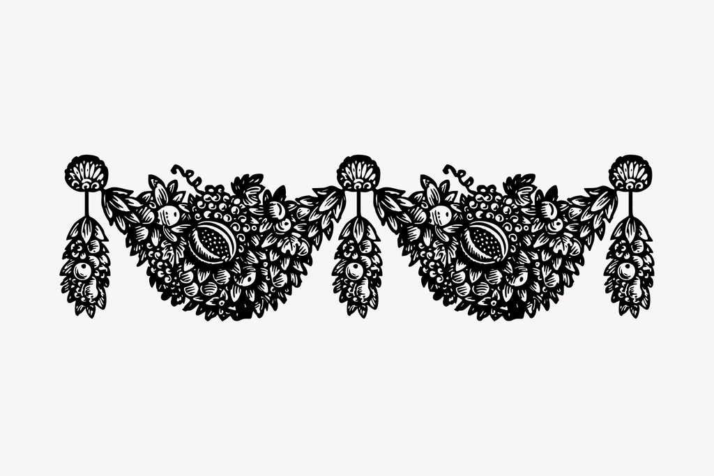 Decorative divider clipart, drawing illustration