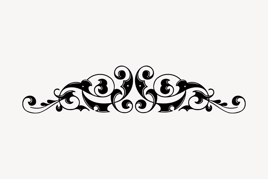 Decorative divider clipart, drawing illustration