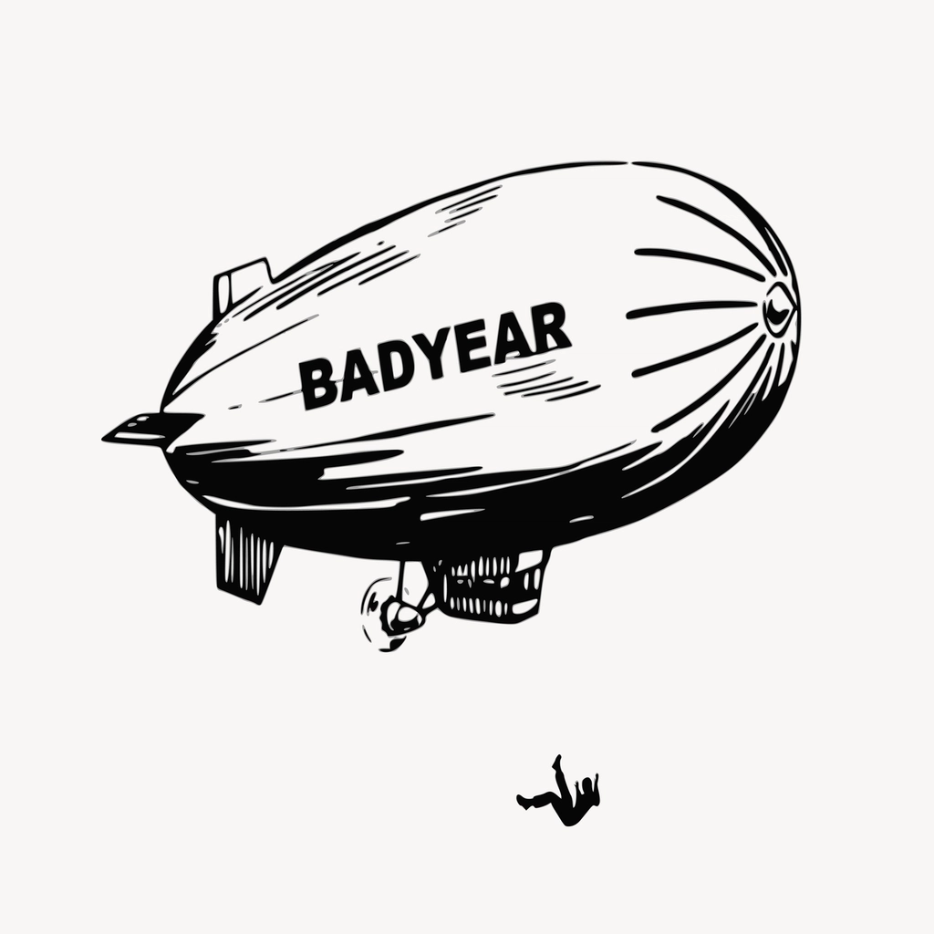 Dirigible balloon hand drawn clipart