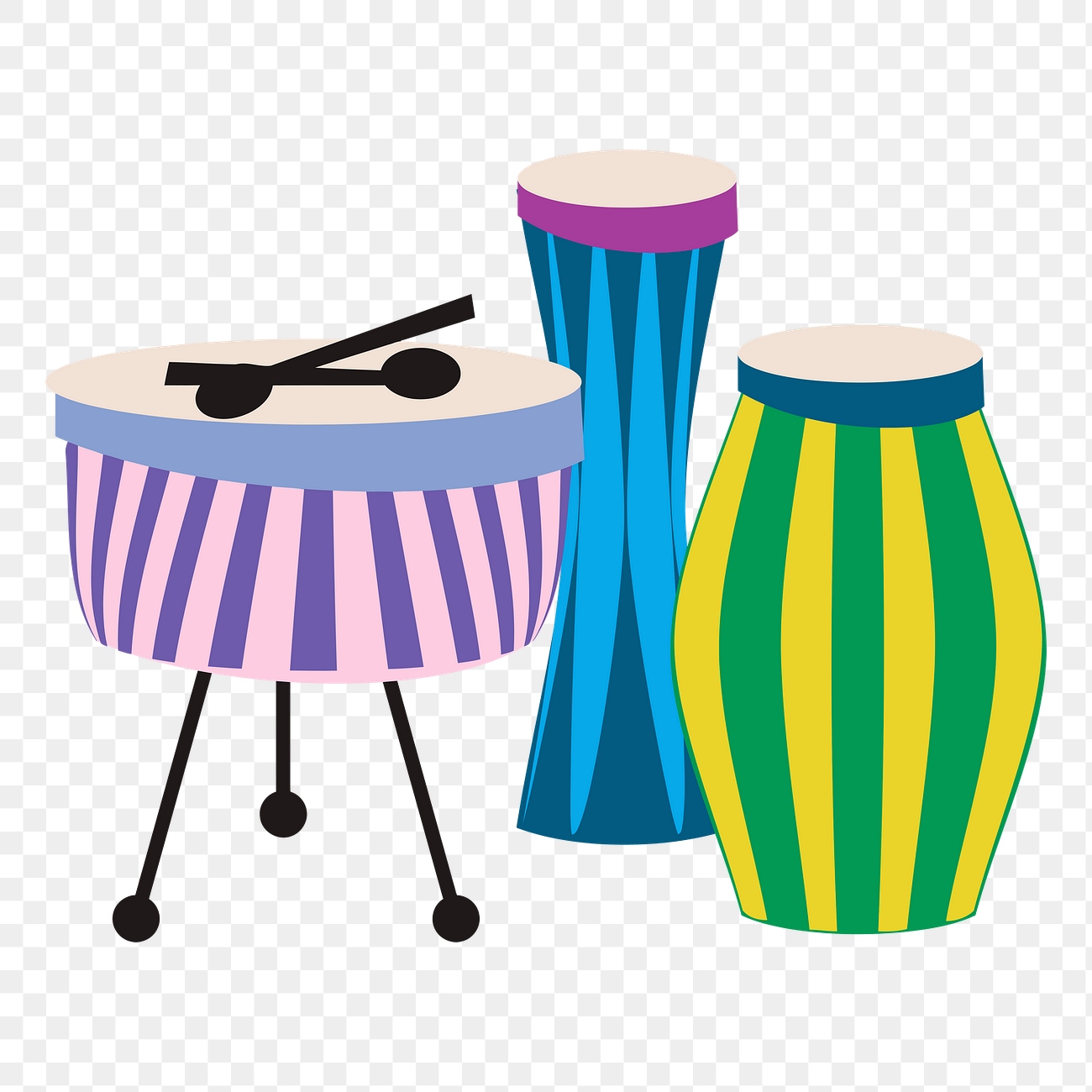 Drums png musical instrument sticker